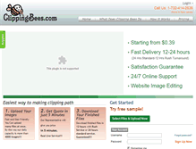 Tablet Screenshot of clippingbees.com